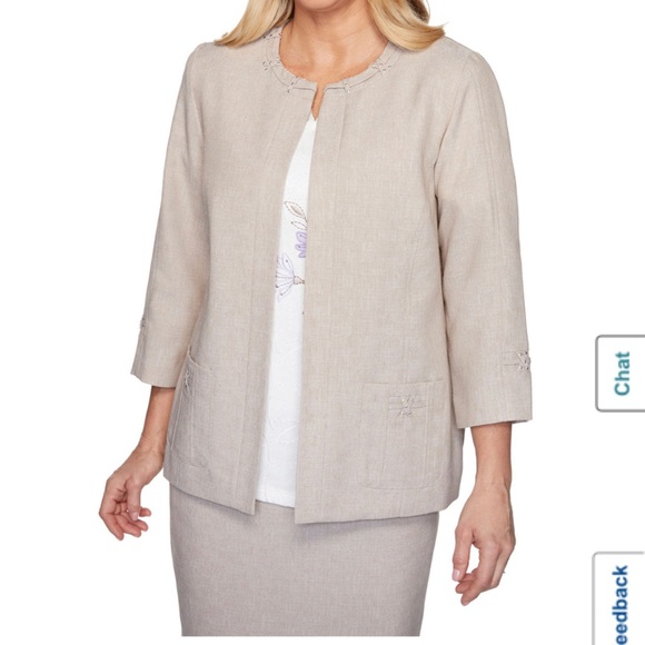 Alfred dunner blazer and pant set size 10p - Picture 2 of 9